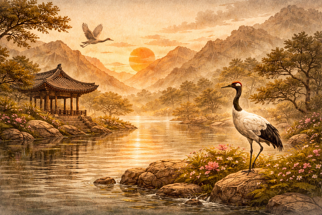 Le Han à travers les animaux symboliques coréens - La Grue
