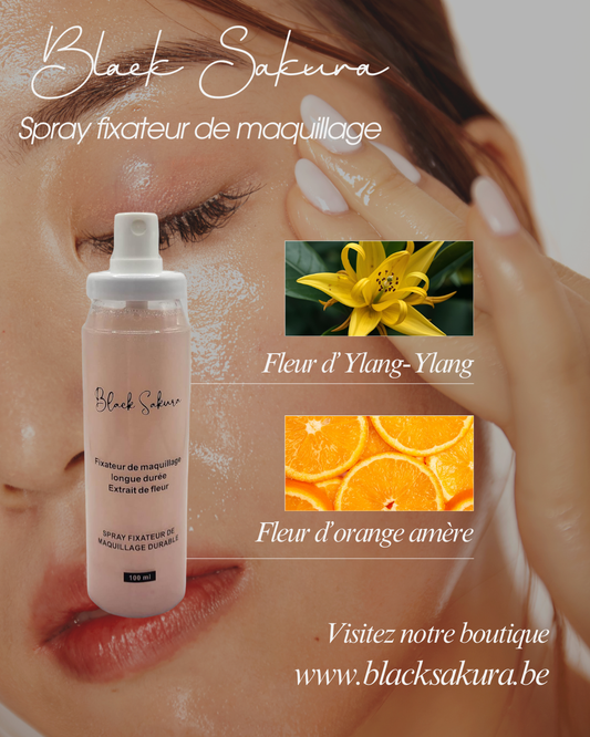 Spray fixateur de maquillage végan
