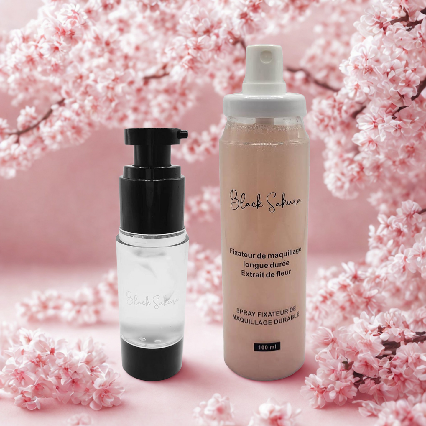 Ensemble Base de Maquillage et Spray Fixateur de Maquillage